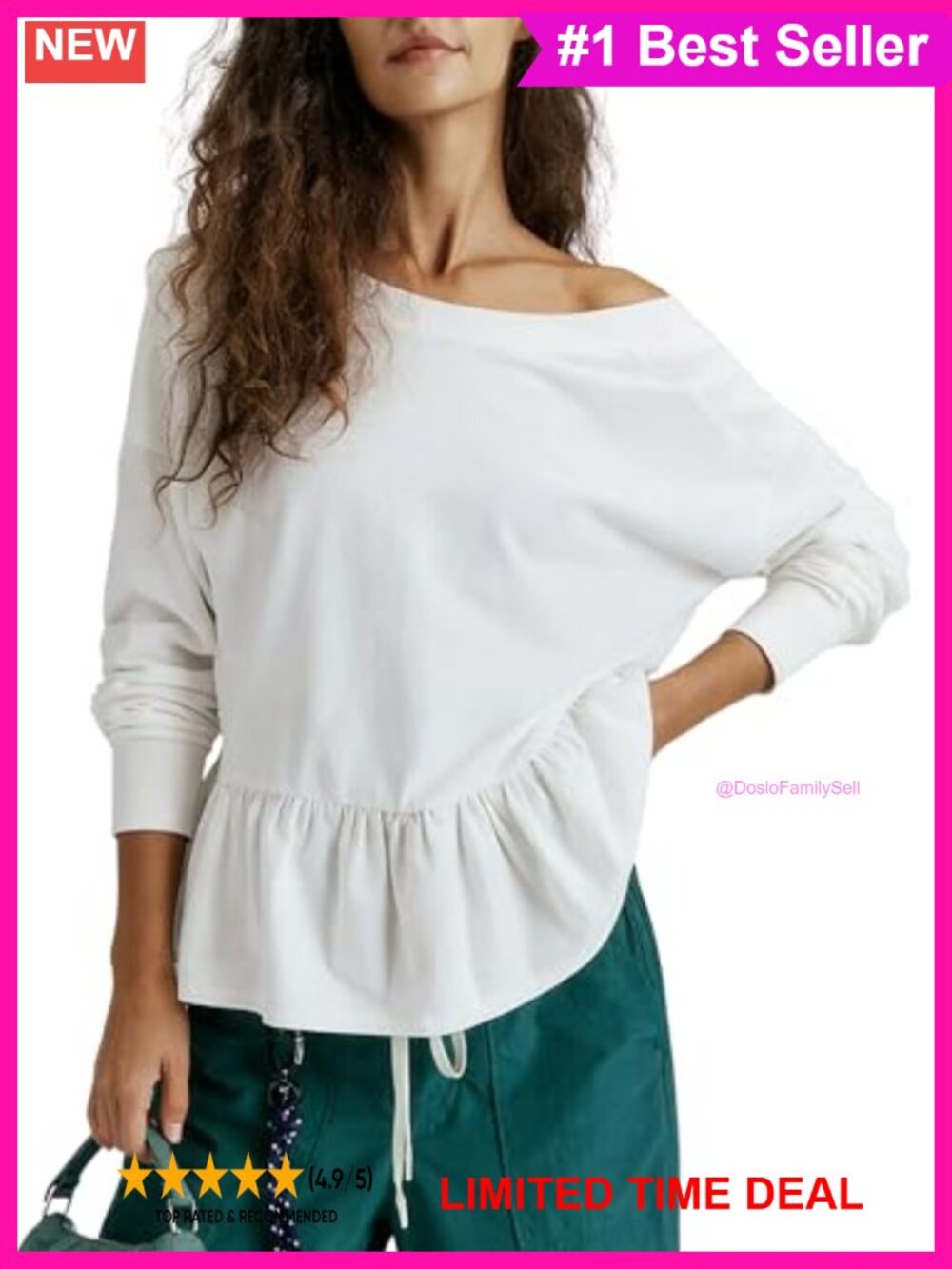 Womens Long Sleeve Peplum Tunic Top Open Back Workout Yoga Shirt